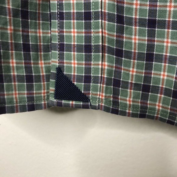 UNTUCKIT Men's Long Sleeve Large Shirt Navy Green - Picture 4 of 5